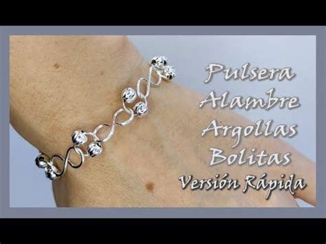 Pulsera De Argollas Y Bolitas De Metal En Versi N R Pida Pulseras De