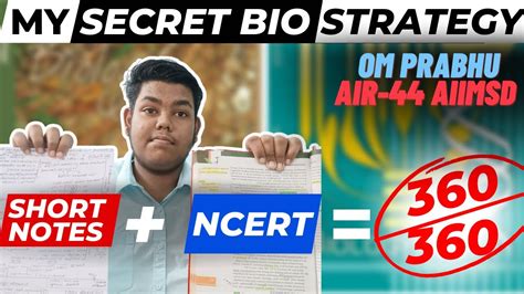 How To Read Ncert Biology For Neet Score 360360 Neet Biology Strategy By Om Prabhu Aiims