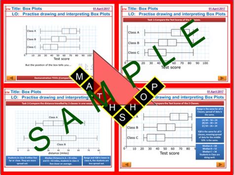 Box Plot Box And Whisker Comparing Teaching Resources