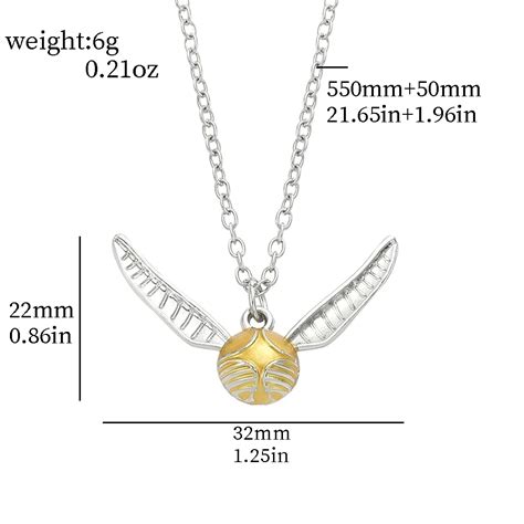 Harry Potter Golden Snitch Necklace