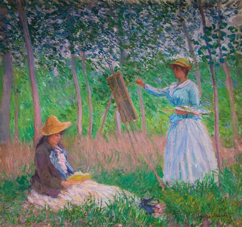 Claude Monet In The Woods At Giverny Blanche Hoschede A Flickr