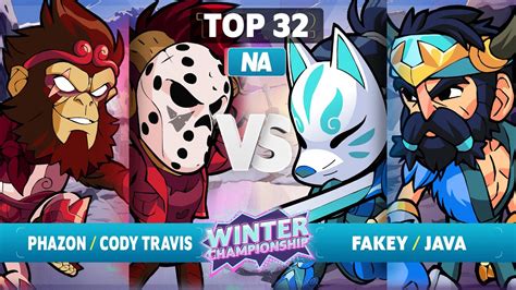 Phazon Cody Travis Vs Fakey Java Top 32 NA Brawlhalla Winter