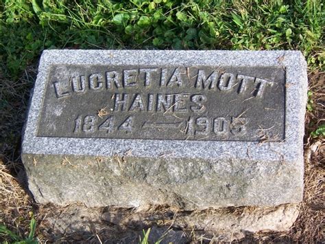 Lucretia Mott Haines 1844 1905 Memorial Find A Grave