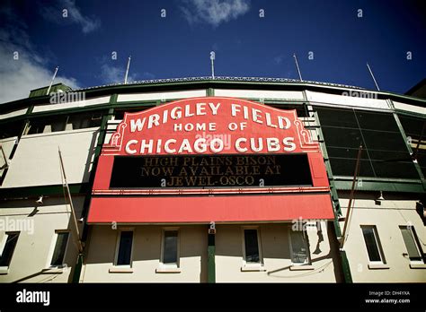 The Wrigley Field Baseball Stadium Is Home Of The Chicago Cubs Since