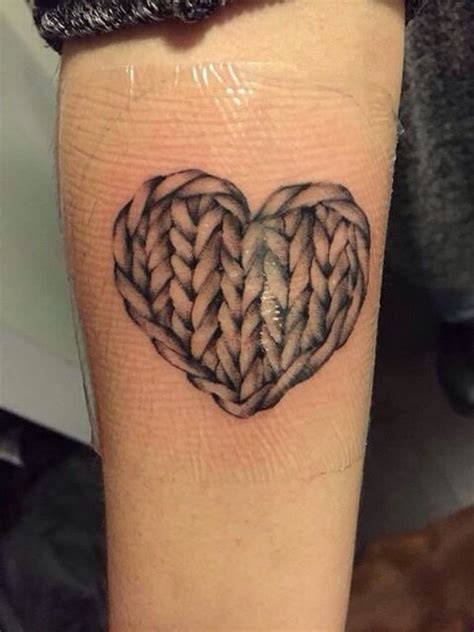 40 Awesome Knitting Tattoo Design Ideas Knitting Tattoo Sewing