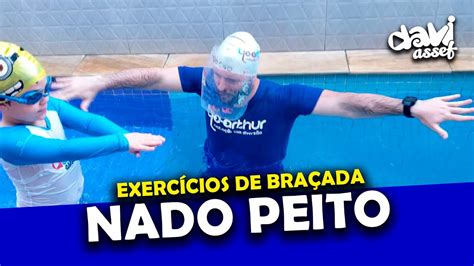 AULA DE NATAÇÃO INICIANTE EXERCÍCIOS DE BRAÇADA DO NADO PEITO YouTube