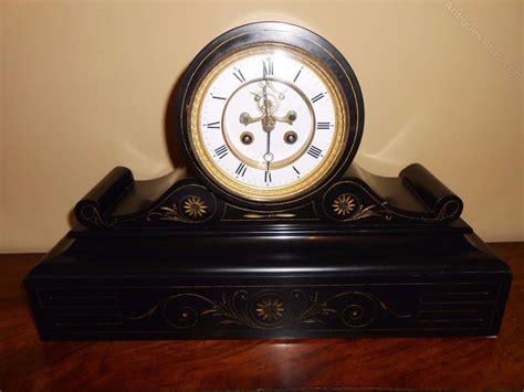 Antiques Atlas Victorian Slate Mantel Clock Visible Escapement