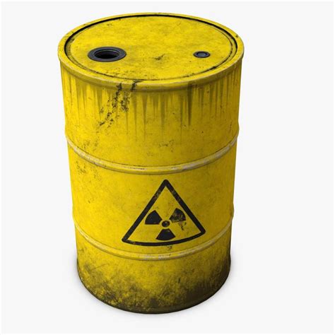 Radioactive Barrel 3D Model AD Radioactive Barrel Model 3d Model