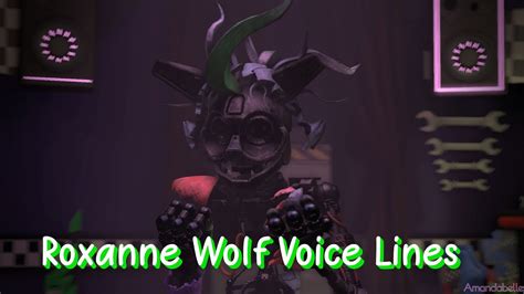 SFM FNAF SB Roxanne Wolf Voice Lines Part 2 YouTube