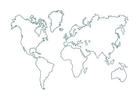 Kontinente Weltkarte Umrisse Einfach Zum Ausdrucken Meine Weltkarte