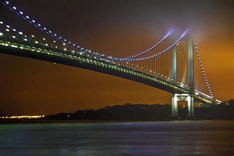 Verrazano Bridge At Night