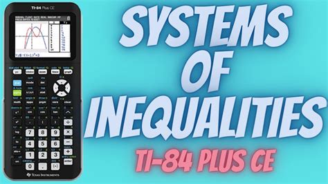 Graph System Of Inequalities On Ti 84 Plus Ce Youtube