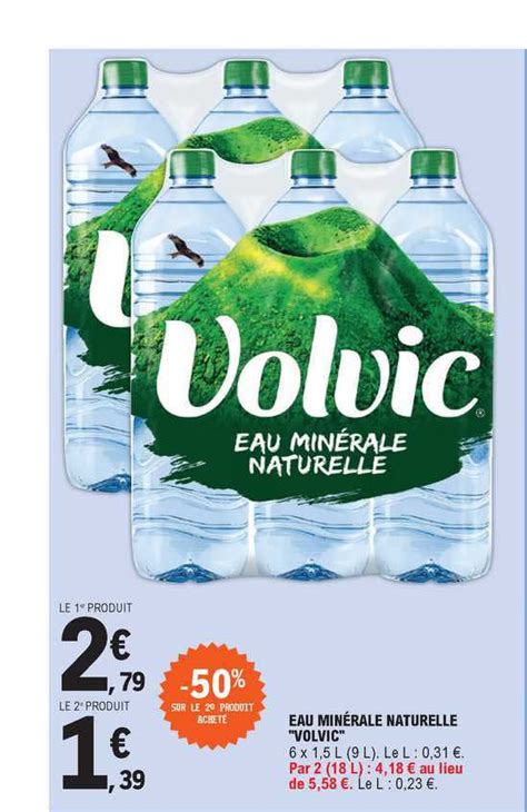 Promo Eau Min Rale Naturelle Volvic Chez E Leclerc Icatalogue Fr