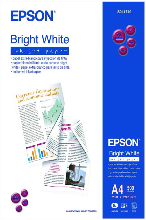 Bright White Ink Jet Paper Din A4 90gm2 500 Sheets Paper And