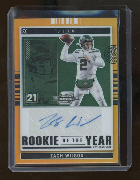 2021 Contenders RYC ZWI Zach Wilson Rookie Of The Year Contenders