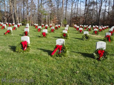 Wreaths at Quantico National Cemetery on 12/12/15. / myLot