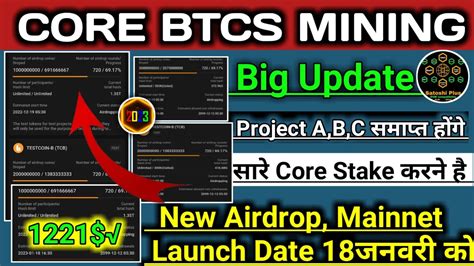 Satoshi Btcs Mining Satoshi New Update Core Coin Price Prediction Core