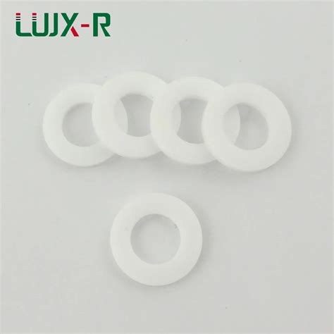 LUJX R PTFE Flange O Ring Gasket Sealing Ring Teflon Flat Washer DN15