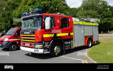 Scania Fire Engine Stock Photo Alamy