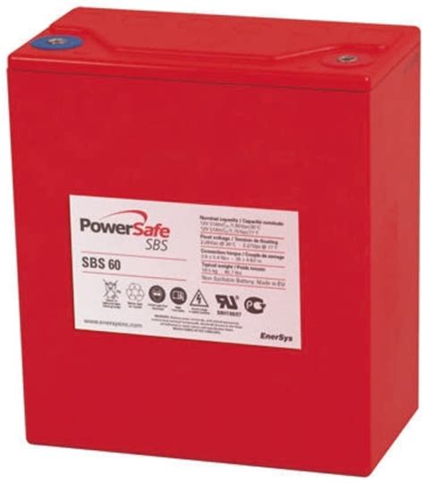 Rsamp3718 Enersys Enersys 12v M6 Sealed Lead Acid Battery 51ah 707 3468 Rs Components