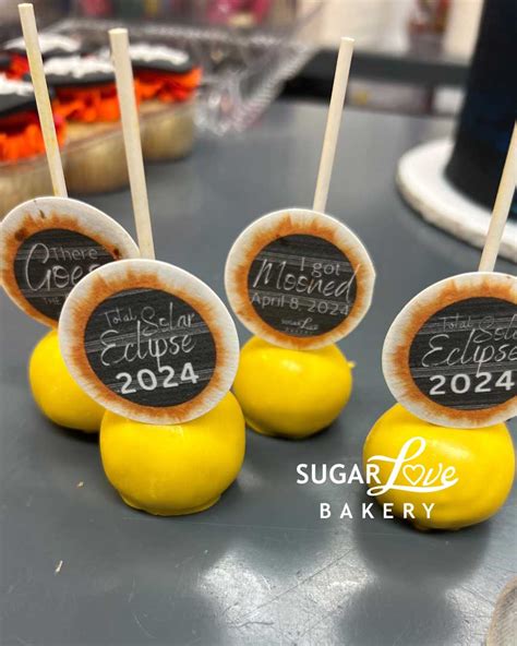 Solar Eclipse Cake Pops Sugar Love Bakery