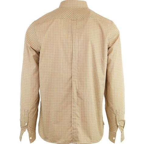 Fred Perry Mens Mod 3 Colour Gingham Shirt In Caramel