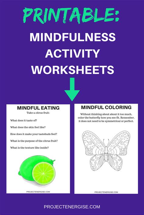 Free Printable Mindfulness Worksheets For Adults Printable Worksheets