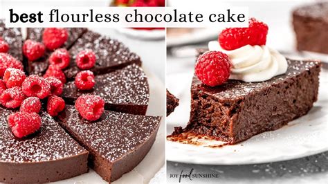 Best Flourless Chocolate Cake Recipe Youtube