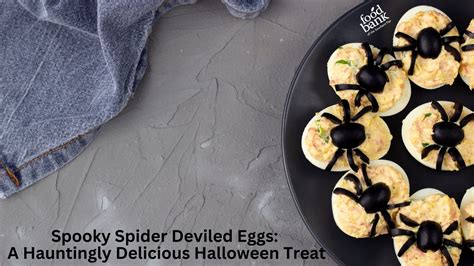 Spooky Spider Deviled Eggs A Hauntingly Delicious Treat