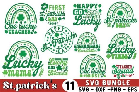 Stpatricks Svg Bundle Lucky Svg Graphic By Svg Design Hub · Creative Fabrica