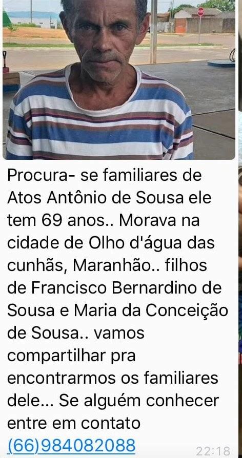 Blog Do Antonio Filho Mirante Homem Que Est H Mais De Anos Saiu