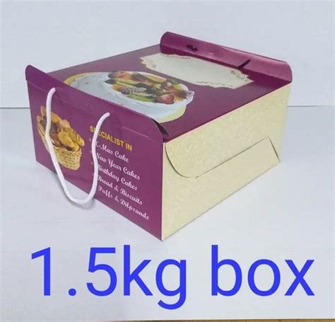 Printed Cake Carry Box 1500 Gram With Window At Rs 20 5 Piece In