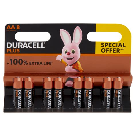 Duracell Plus Aa Batterie Stilo Alcaline V Lr Mx Confezione Da