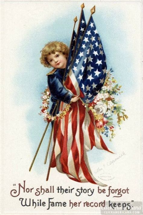 20 Vintage Memorial Day Postcards Click Americana