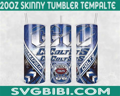 GO COLTS Tumbler Wrap 20oz Tumbler Wrap Indianapolis Colts Inspire