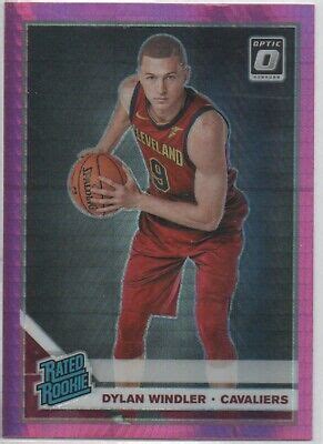 2019 20 Donruss Optic HYPER PINK 197 Dylan Windler Cleveland Cavaliers