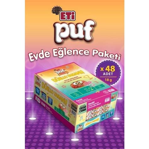 Eti PUF RENKLİ 18 gr x 48 Fiyatı Taksit Seçenekleri