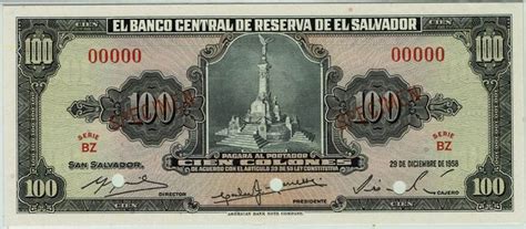 World Banknotes - El Salvador