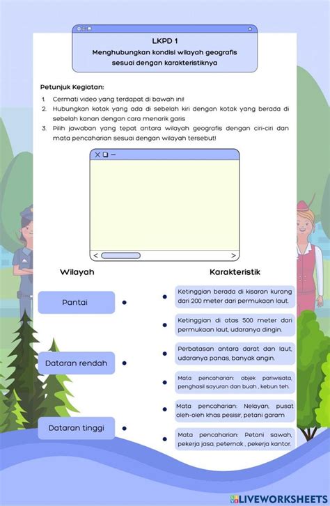 LKPD IPAS Kelas IV Bab 5 Topik C Masyarakat Di Daerahku Worksheet