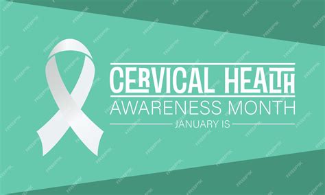 Premium Vector National Cervical Health Awareness Month Vector