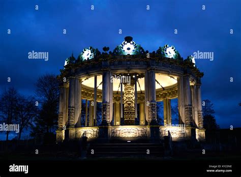 Orangery At Restoration Yard Dalkeith Country Park At Dusk Stock Photo