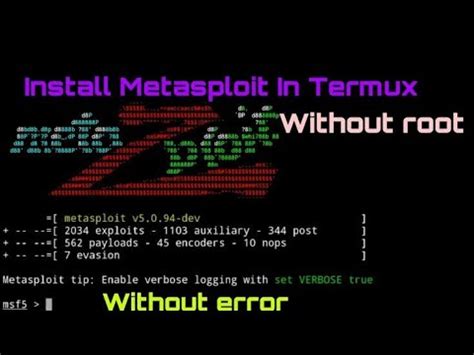 How To Install Metasploit In Termux Metasploit Termux Ethical