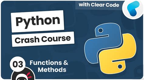 Python Crash Course 3 Methods Functions YouTube