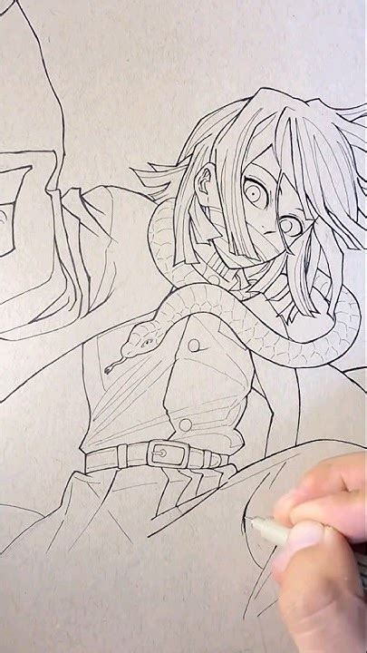 Obanai Iguro 02 Demonslayer Hand Drawing 귀멸의 칼날 이구로 오바나이 그림 드로잉