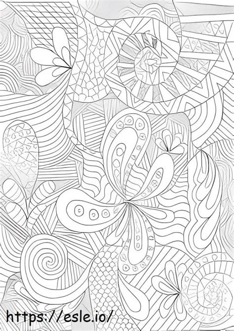 Bonito Zentangle Para Colorear