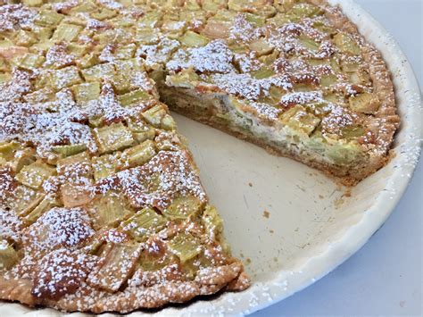 Rhabarberkuchen Mit Marzipan FOOD STEP