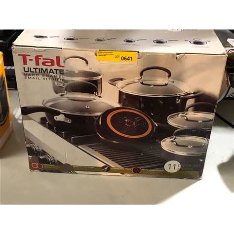 T Fal Ultimate Hard Enamel 11 Piece Set