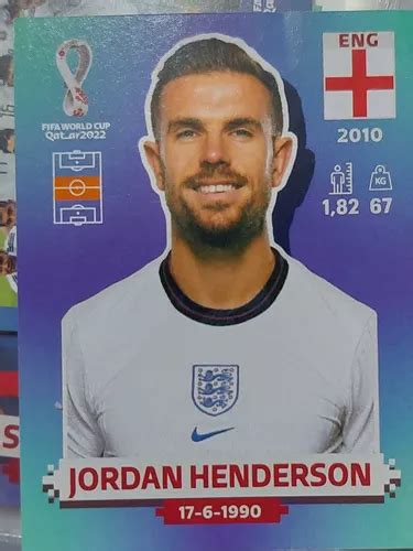 Lamina Album Mundial Qatar 2022 Jordan Henderson Eng13 1 990 En