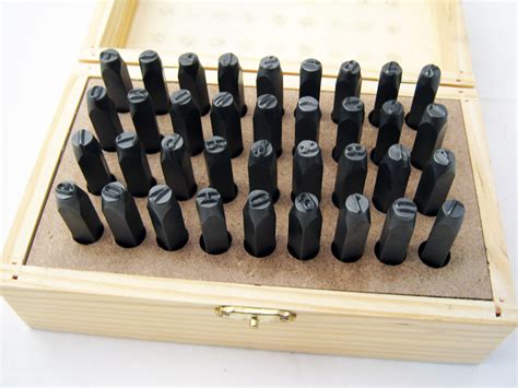 Pc Number Letter Punch Mm Set Stamp Metal Steel Stamping Kit Wood