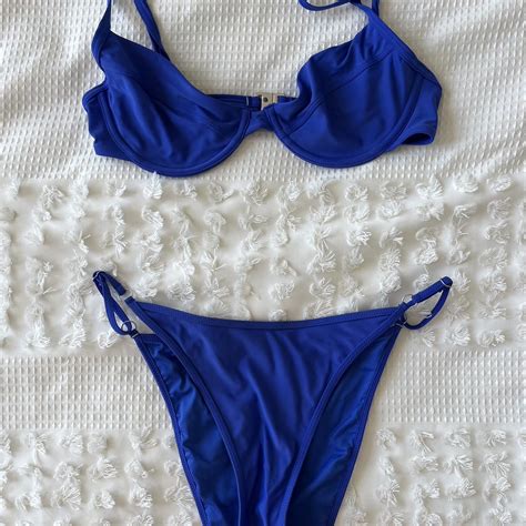 Blue Glassons Bikini Worn Only A Handful Of Times Depop